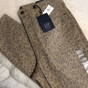 Leopard Gap High Rise True Skinny Ankle